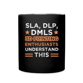 Graphic Nerd Print Tech Machine - Full Colour Mug - black - Front