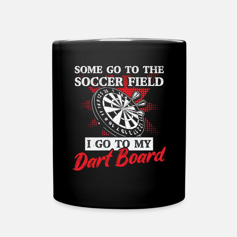 Jeu de fléchettes Jeu de fléchettes Joueur de fléchettes - Mug uni - noir