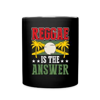 Rasta Punk Rap Rastafarian Jamaican - Full Colour Mug - black - Front