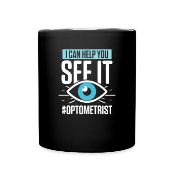 Ophthalmic Eye Test Ophthalmologist - Full Colour Mug - black - Front