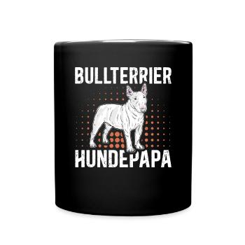 Bull Terrier Chien Papa | Cadeau de propriétaire de chien - Mug uni - noir - Devant