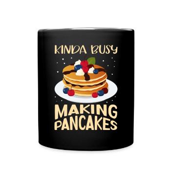 Pancake Pancake Egg Cake Gift - Full Colour Mug - black - Front