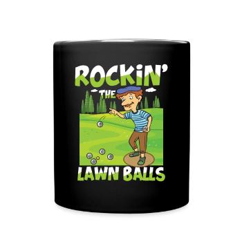 Petanque Petanque Geschenke für einen Petanque - Tasse einfarbig - Schwarz - Vorne
