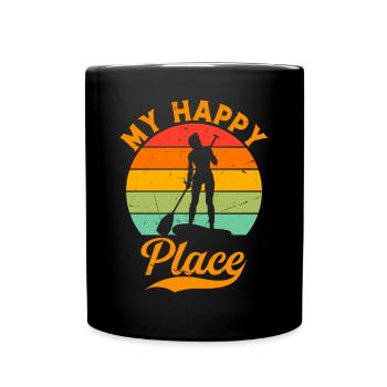 Stand Up Paddleboard Sports nautiques SUP Fille - My Ha - Mug uni - noir - Devant