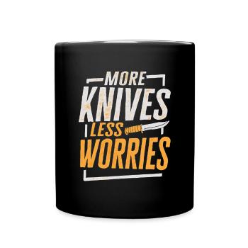 Butcher Knife Knife Knife Collector - Full Colour Mug - black - Front