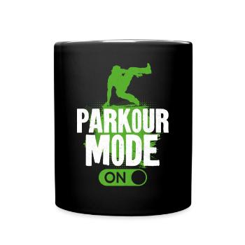 Parkour Free Running Traceur - Full Colour Mug - black - Front