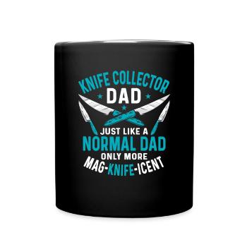 Butcher Knife Knife Knife Collector - Full Colour Mug - black - Front