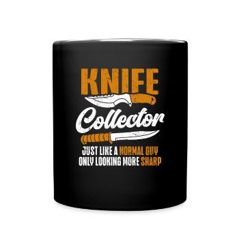 Butcher Knife Knife Knife Collector - Full Colour Mug - black - Front