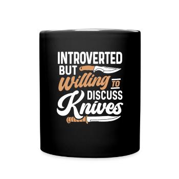 Butcher Knife Knife Knife Collector - Full Colour Mug - black - Front