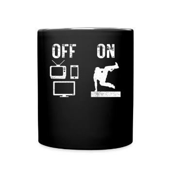 Parkour Free Running Traceur - Mug uni - noir - Devant