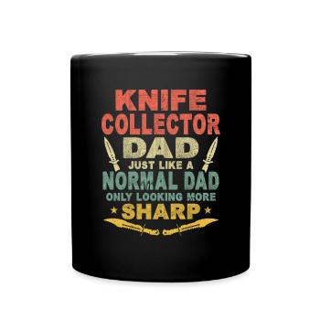 Butcher Knife Knife Knife Collector - Full Colour Mug - black - Front
