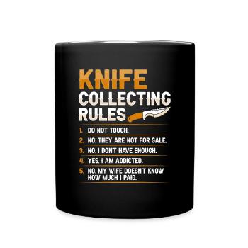 Butcher Knife Knife Knife Collector - Full Colour Mug - black - Front