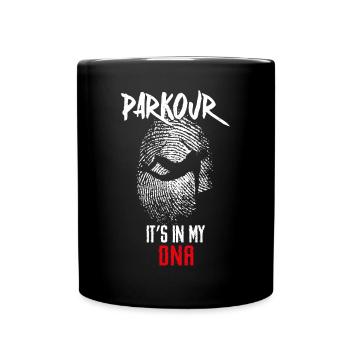 Parkour Free Running Traceur Dna - Tasse einfarbig - Schwarz - Vorne