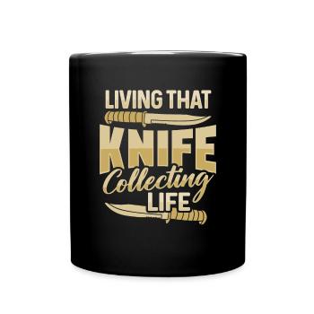 Butcher Knife Knife Knife Collector - Full Colour Mug - black - Front