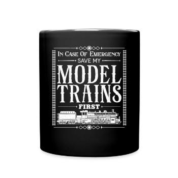 Steam Train Driver Trainspotting - Tasse einfarbig - Schwarz - Vorne