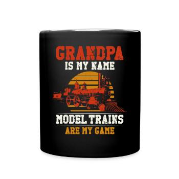 Steam Train Driver Trainspotting - Tasse einfarbig - Schwarz - Vorne