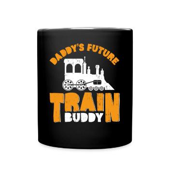 Steam Train Driver Trainspotting - Tasse einfarbig - Schwarz - Vorne