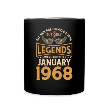 Anniversaire Les légendes ont été gebo en janvier 1968 - Mug uni - noir - Devant