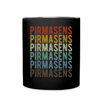 Pirmasens Stadt Retro Vintage - Tasse einfarbig - Schwarz - Vorne