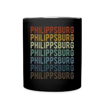 Philippsburg City Retro Vintage - Mug uni - noir - Devant