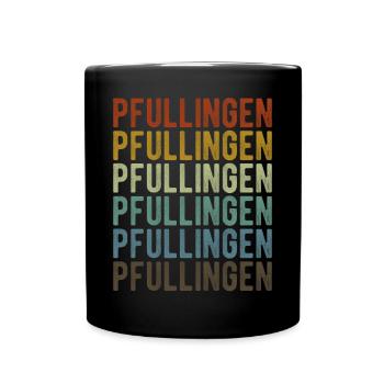 Pfullingen City Retro Vintage - Mug uni - noir - Devant