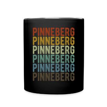 Pinneberg Stadt Retro Vintage - Tasse einfarbig - Schwarz - Vorne