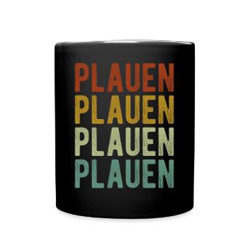 Plauen City Retro Vintage - Mug uni - noir - Devant