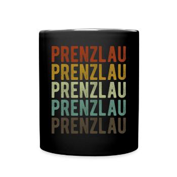 Prenzlau Stadt Retro Vintage - Tasse einfarbig - Schwarz - Vorne