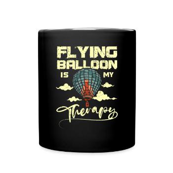 Le ballon volant est ma thérapie - Mug uni - noir - Devant