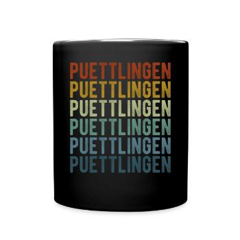 Puettlingen City Retro Vintage - Mug uni - noir - Devant