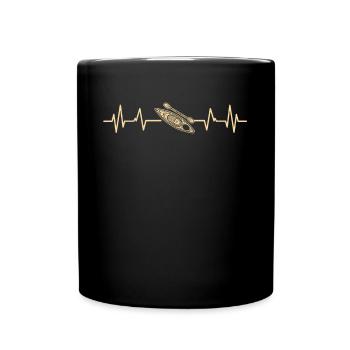 Kajak Kanu - Tasse einfarbig - Schwarz - Vorne
