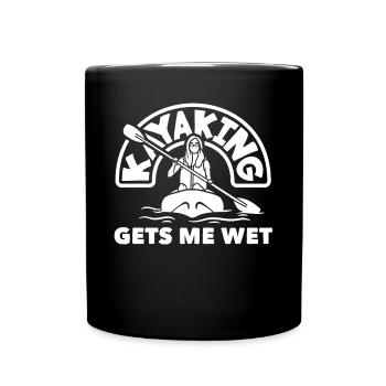 Kajak Kanu - Tasse einfarbig - Schwarz - Vorne
