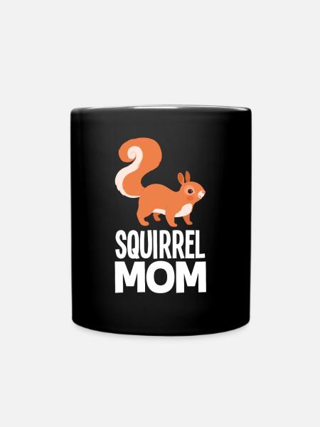 Eichhörnchen - Tasse einfarbig - Schwarz