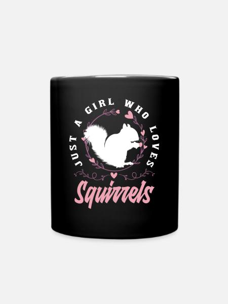 Eichhörnchen - Tasse einfarbig - Schwarz