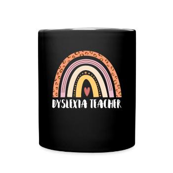 Dyslexie Professeur Cadeau - Mug uni - noir - Devant