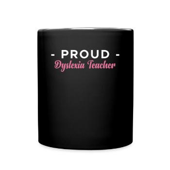 Fier cadeau de chemise d’enseignant dyslexique - Mug uni - noir - Devant