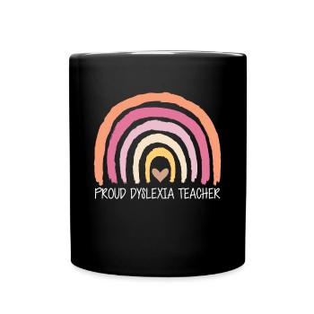 Fier cadeau de chemise d’enseignant dyslexique - Mug uni - noir - Devant