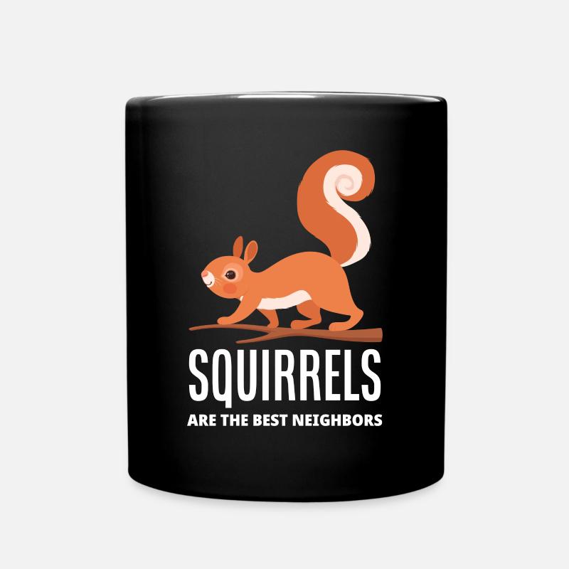 Eichhörnchen - Tasse einfarbig - Schwarz