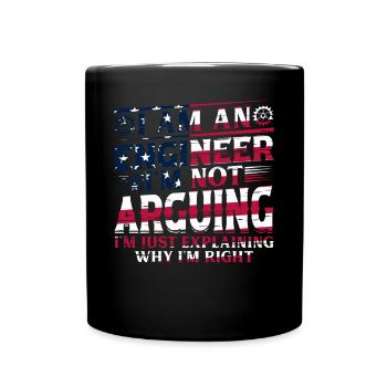 Je suis un ingénieur je ne discute pas - Funny Engineeri - Mug uni - noir - Devant