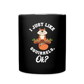Écureuil - Mug uni - noir - Devant