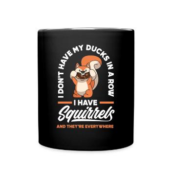 Écureuil - Mug uni - noir - Devant