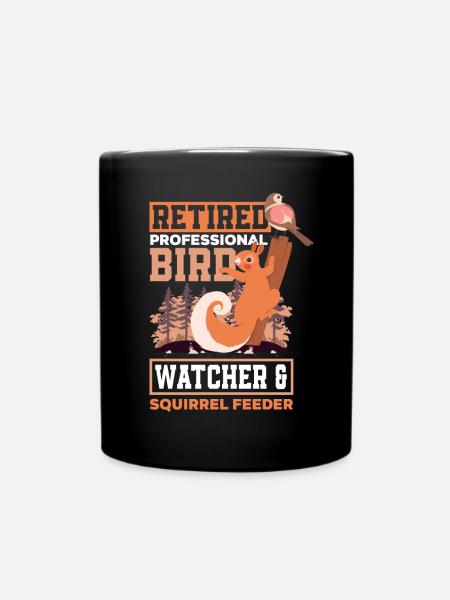 Eichhörnchen - Tasse einfarbig - Schwarz
