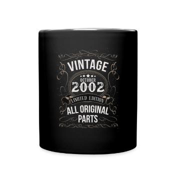 Octobre 2002 - Cadeau de 20e anniversaire. Légende. - Mug uni - noir - Devant