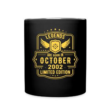 Octobre 2002 - Cadeau de 20e anniversaire. Légende. - Mug uni - noir - Devant