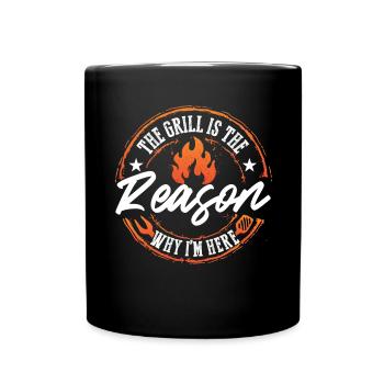 Grill Smokehouse BBQ Grill Barbecue Barbecue - Full Colour Mug - black - Front