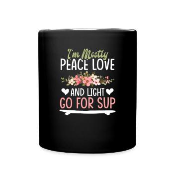 Up Paddle Board Mindfulness Méditation Yogi - Mug uni - noir - Devant