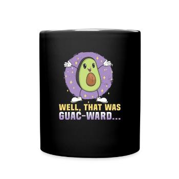 Avocado design for vegetarians and vegans - Full Colour Mug - black - Front