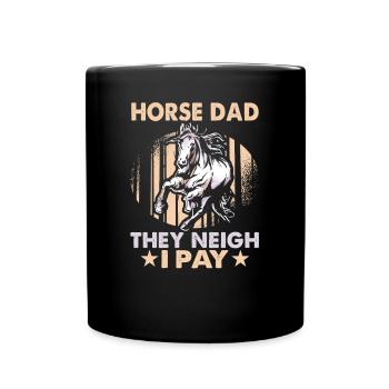 Design équestre et équestre pour les amoureux des chevaux - Mug uni - noir - Devant