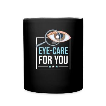 Optometry Ophthalmologist - Full Colour Mug - black - Front