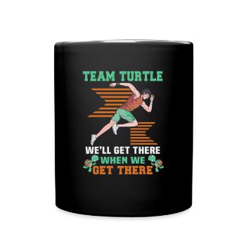 Running Marathon Runner Running - Full Colour Mug - black - Front